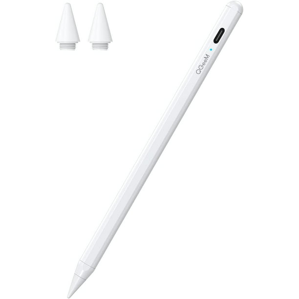 temperament sjæl Kontrakt Stylus Pen for iPad , QGeeM iPad Pencil with Palm Rejection Compatible with  (2018-2021) Apple iPad Pro (11/12.9 Inch),iPad 6th/7th/8th Gen,iPad Mini  5th Gen,iPad Air 3rd/4th Gen ,Apple Pencil -White - Walmart.com