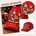 thumbnail image 2 of Basysin Christmas Printed Baseball Cap Adjustable Hat Lightweight Casual Sun Hat Breathable Outdoor Daily Headwear for Men Women Hat, 2 of 5
