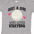 thumbnail image 4 of Inktastic Just a Girl Who Loves Volleyball Girls Baby Bodysuit, 4 of 5
