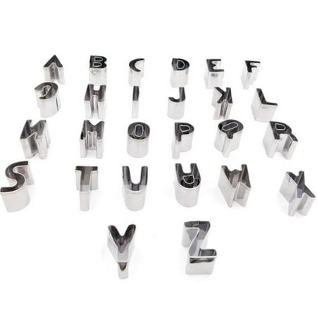 

Cookie Cutters Stainless Steel Alphabet Letter Cookie Cutters Mold Biscuit Number Cutter Set Cake Decorating Moulds Fondant Cutter Set