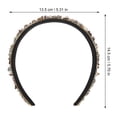 thumbnail image 2 of QUMIIRITY Headband Ancho Negro Con Detalles De Rhinestones Y Turquesa Para Look Y Sofisticado, 2 of 5