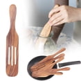 thumbnail image 2 of Skinny Spurtle for Sourdough Starter, Sour Dough Stirring Stick, Scraping Spatula, Hardwood Non-Stick Cookware Tool for Mixing, Jar Scraping, Baking, Wooden Sourdough Stirrer, 1Pc(Brown3,12.4x2"), 2 of 8