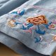 thumbnail image 4 of Puntoco Lino Algodón Verano Largo Hasta La Rodilla Falda Larga De Lino Vestido Suelto Con Cordones Bordado Artístico Vestido De Manga Corta Con Cuello Redondo Azul Xl,Regalos Para Mujer Joven, 4 of 8