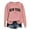 Pink, variant on Arlun Oversized Los Angeles Sweatshirts for Women Trendy Plus Size Crewneck Letter Print Pullovers Loose Fit Comfortable Soft Basic Trendy Hoodless Tops XL