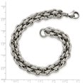thumbnail image 4 of Lex & Lu Chisel Stainless Steel Polished Fancy Link Bracelet 8.5'' LAL41144, 4 of 4