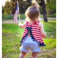 thumbnail image 5 of AnnLoren Baby Big Girls 4th of July Swing Stripes Stars Tank Top with Ruffle Trim and Bow, 5 of 8