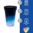 thumbnail image 2 of Silipint: Silicone 16oz Coffee Tumblers: 2 Pack Moon Beam - Unbreakable Cups, Reusable, Travel, For Hot & Cold Drinks, 2 of 10
