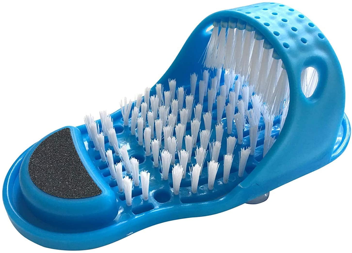 meidong Shower Foot Scrubber, Feet Cleaner for Shower Floor with Dead Skin  Remover File and Suction Cups (1PCS Blue)