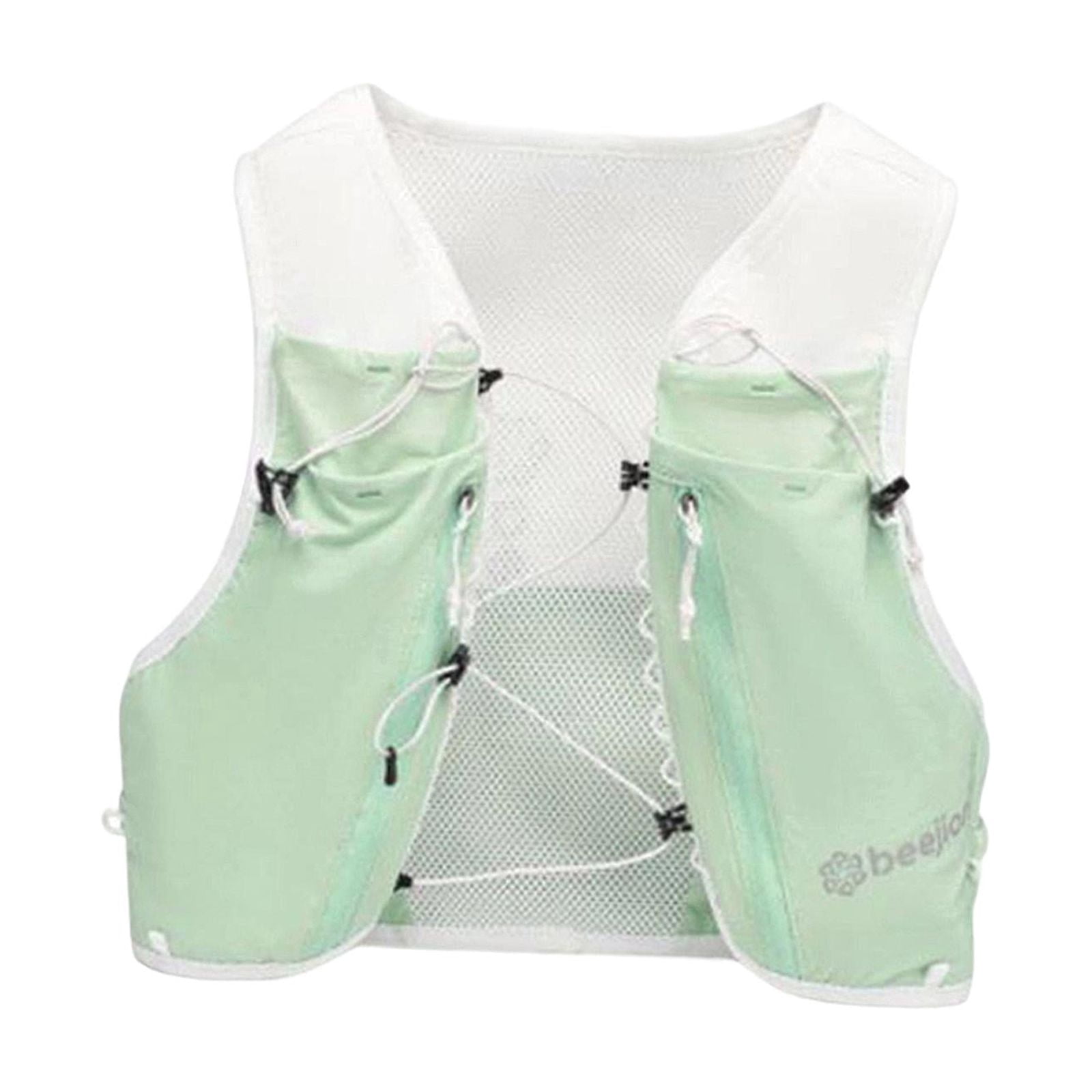 harayaa Breathable and adjustable running hydration vest, backpack for running, camping, Green