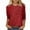 Red-Shirts, variant on Jsaierl Tops for Women 3/4 Sleeve Plus Size Round Neck Shirts Cute Graphic Ladies Blouses Workout Cotton T-shirts Top S-3XL
