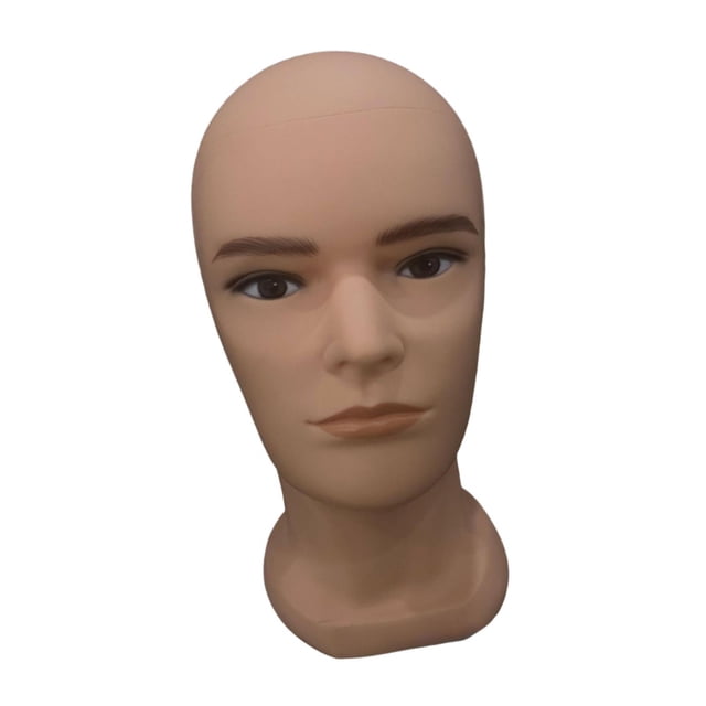 Cabeza de maniquí calva masculina Fernando HL02 base estable para exhibición de peluca