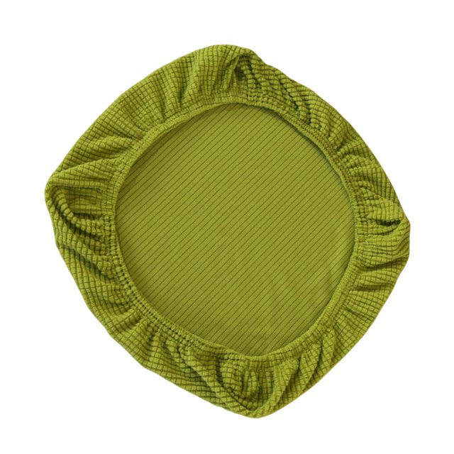 pitrice Chair Cover Slipcover Stretch Seat Computer Protection Set Anti-Dirty Thicken Solid Business Home Wedding Universal Yellow/Seat Mat