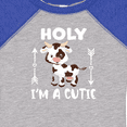 thumbnail image 4 of Inktastic I'm a Cutie White and Brown Holstein Cow with Arrows Boys or Girls Baby Bodysuit, 4 of 5