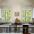 thumbnail image 4 of Kitchen Curtains 36 Inch Short - 3 Panel Set Lemon Print, Rod Pocket Window Curtains 100% Polyester, Cute Fruit Valance for Farmhouse, Cafe, Living Room, Bedroom, Easy Wash, 4 of 6