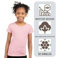 thumbnail image 7 of Next Level Girls’ Cotton Princess Short T-Shirt Soft Crewneck Tee Shirts (Light Pink, L), 7 of 7