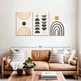 thumbnail image 2 of Elephant Stock Between Night And Day Wall Art - Horizontal Multi Panel Canvas - Living Room Wall Decor - Abstract Multi Panel - Gray And White Decor - 62" x 30", 2 of 8