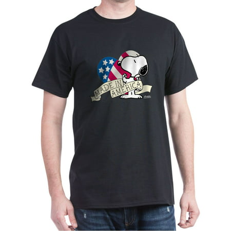 Made In America Snoopy - 100% Cotton T-Shirt (Best American Made Clothing)
