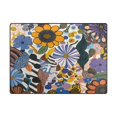thumbnail image 5 of Yayeee Area Rugs for Living Room 5.2'x4' Non Slip Washable Bedroom Floor Carpet, Purple Flowers, 5 of 5