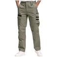 thumbnail image 2 of Ceisia Men's Waterproof Tactical Cargo Pants with Multi-Pocket & Partial Elastic Waist Gifts, 2 of 9