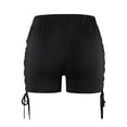 thumbnail image 7 of Yiwula Women High Waisted Drawstring Swim Shorts Ruched Tummy Control Swimsuit Bottoms Swimsuit for women, 7 of 7