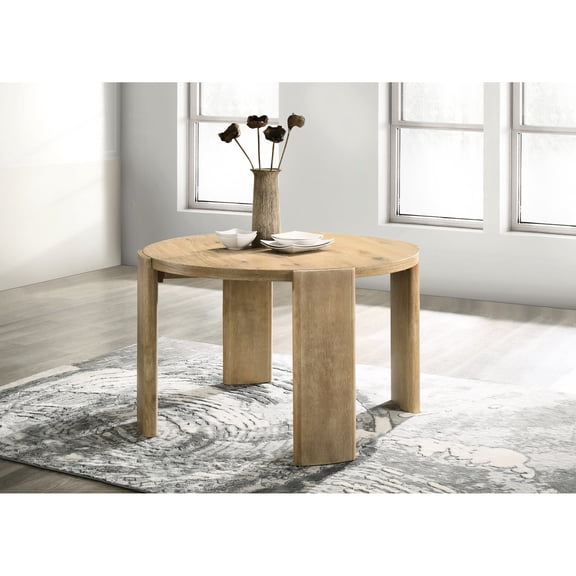 47" Round Solid Wood Dining Table / Accommodates Small Groups for Meals