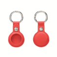 thumbnail image 1 of CNKOO AirTag Case Keychain  Semi-Protective Faux Leather Cover  Single Hole Spring Buckle  Anti-Lost Locator Faux Leather Sleeve  Silicone Full-Enclosure Shell  Faux Leather Material  Unc, 1 of 7