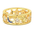 thumbnail image 5 of MULA Original Eruopean 925 Sterling Silver Finger Ring Color Stars Moon Sun Blue AAA CZ For Women Birthday Gift Jewelry 2 Colors, 5 of 7