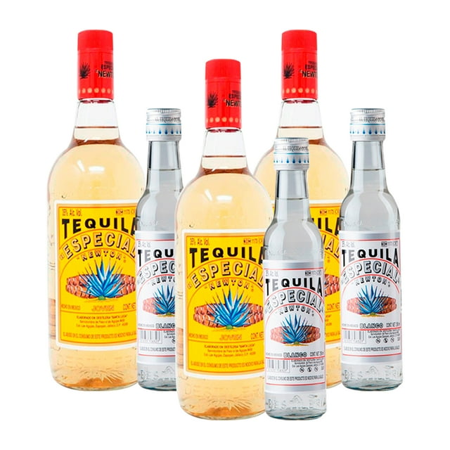 Tripack Tequila Especial Newton Joven 1l Con Pacha 200ml Especial Newton Tequila, Joven