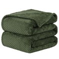 thumbnail image 1 of Unique Bargains Luxury Fleece Bed Blanket Woven Mesh, 1 of 10