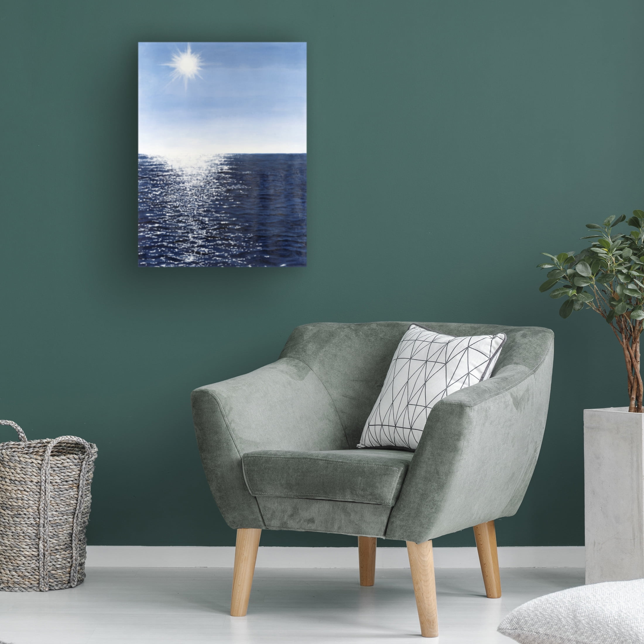 Canvas Wall Art - Michael Willett 'Solar Glitter I' Wall Art for Living Room, Bedroom, or Office Décor by Trademark Fine Art - 35 x 47 Inches