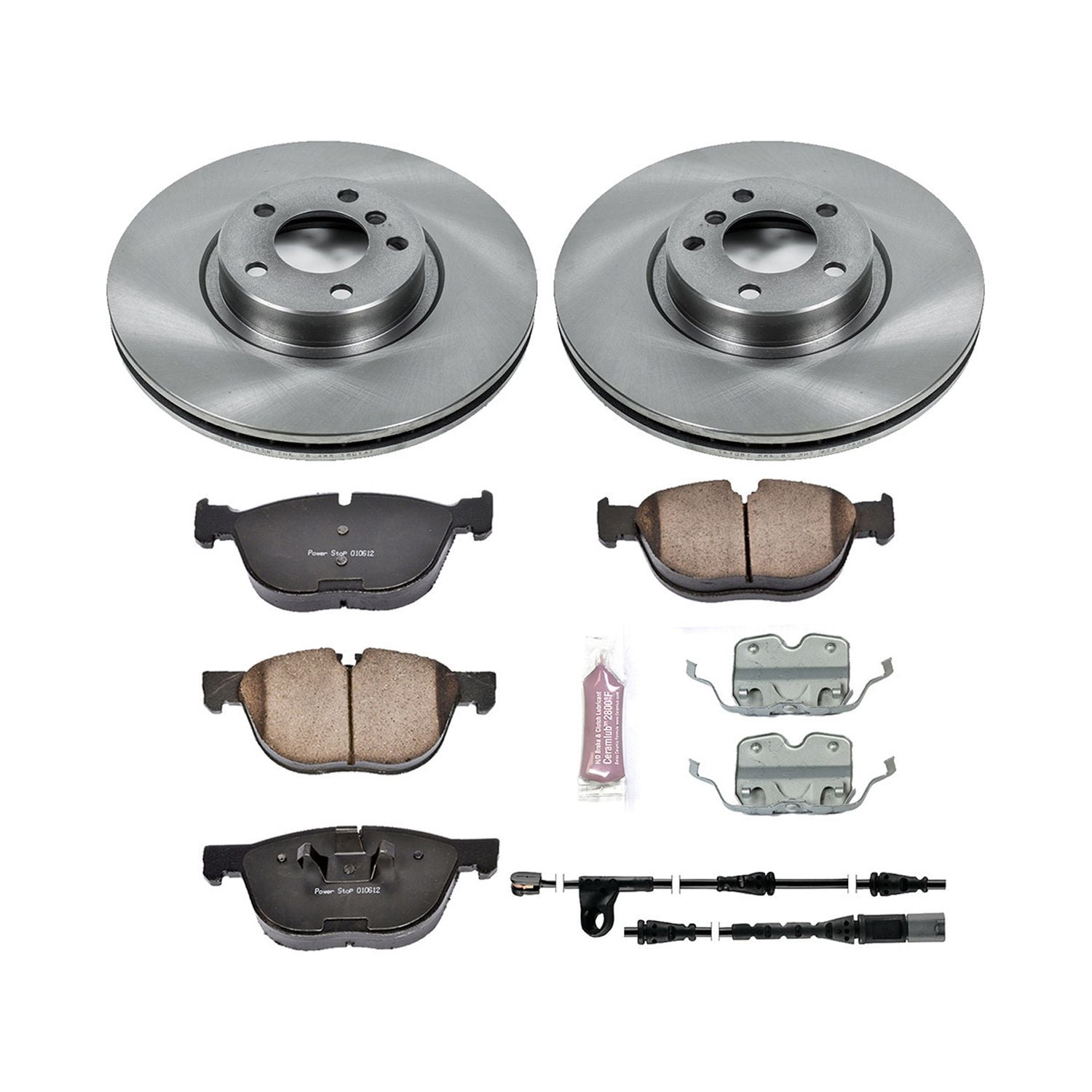 Power Stop Front Stock Replacement Brake Pad and Rotor Kit KOE6061
