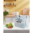 thumbnail image 5 of Blue Turtle Coastal Stand Mixer Dust Cover with Storage Pocket & Handles, Summer Beach Nautical Coral Fits All Tilt Head & Bowl Lift Kitchen Appliance Cover Organizer Bag Accessories, 4.5-5 Quart, 5 of 6