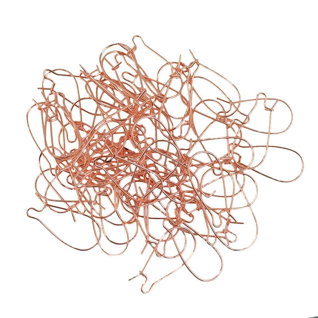 50pcs Toma De Joyería De Bricoje Cables Del Pendiente Del Francés Se Elevó De 25 rosa Sunnimix Francés ganchos del pendiente