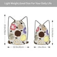 thumbnail image 4 of XMXT Waterproof Gym Bag, Multiple Donut Illustrations Drawstring Backpack for Men, s, 4 of 8