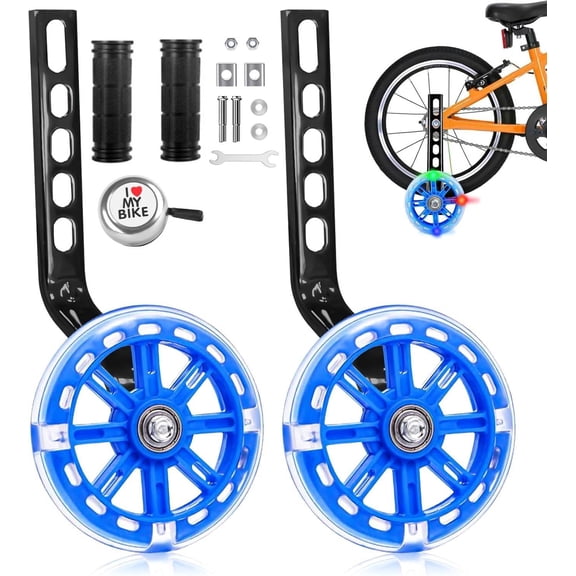 Bike Training Wheels for 12 14 16 18 20 Inch Bicycle, Blue