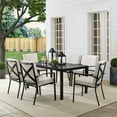 thumbnail image 2 of Crosley Furniture Kaplan 7-Piece Fabric & Metal Outdoor Dining Set in Oatmeal, 2 of 17