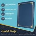 thumbnail image 2 of Porta certificados, 10 paquetes de porta diplomas, cubiertas de certificados con borde de lámina dorada para tamaño de letra 8,5 x 11 pulgadas, 2 of 5