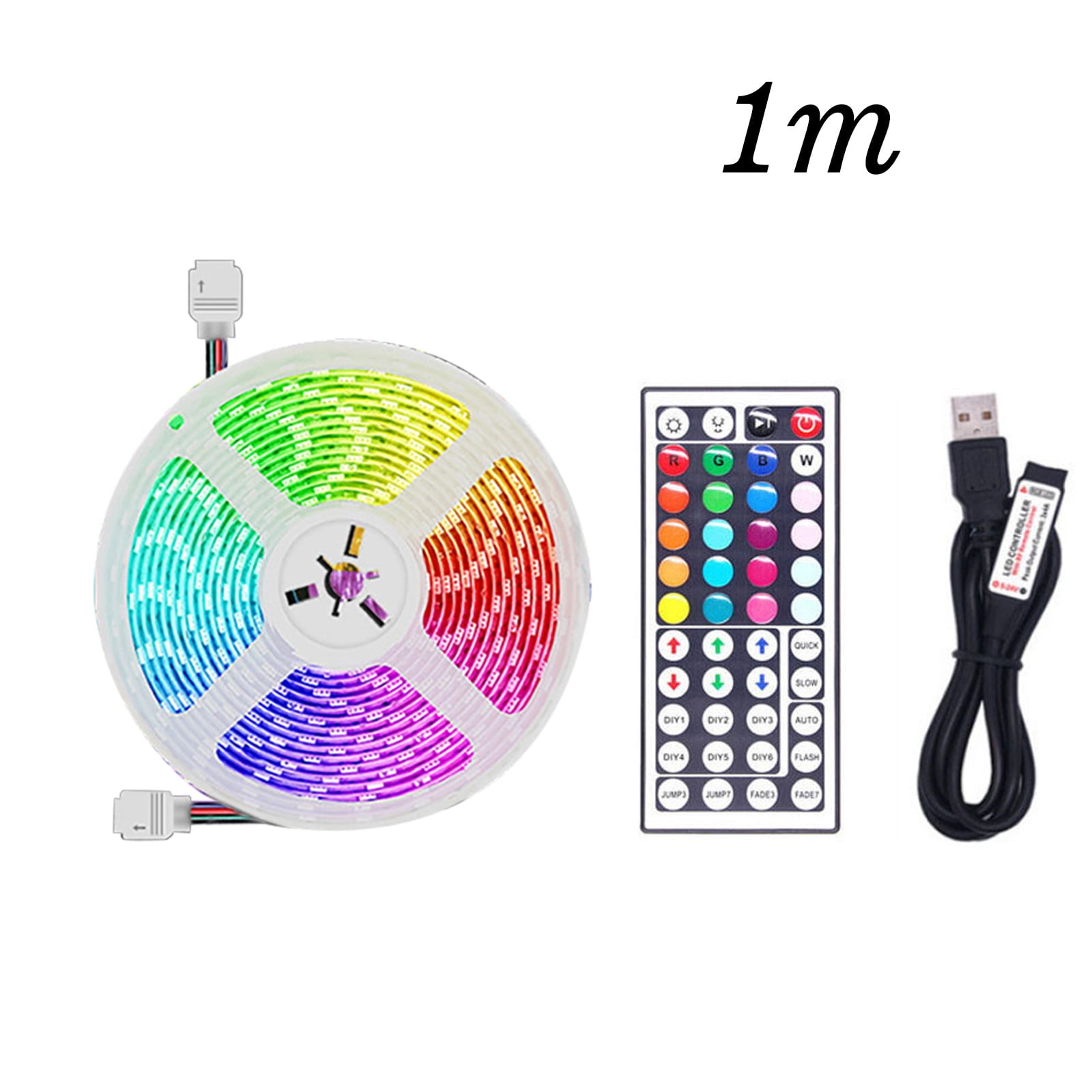 Ageoiene LED Light Strip With MultiColor Light USB 5050 Flexible RGB