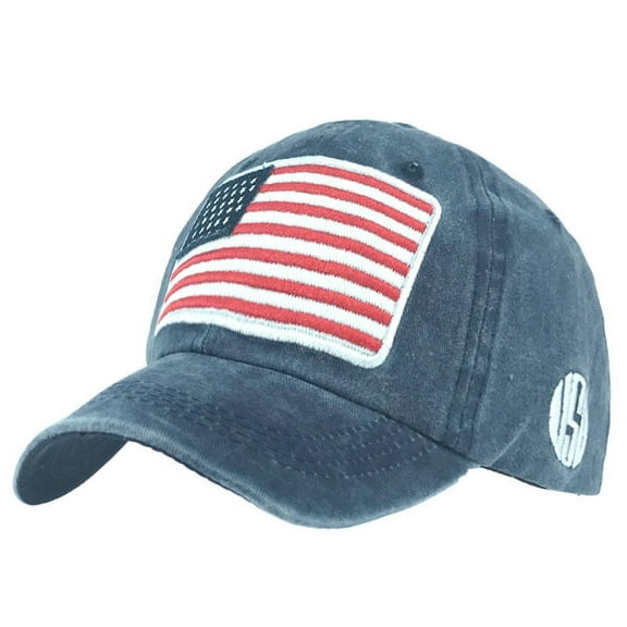 DizeyBoyo Men's USA American Flag Baseball Cap Embroidered Polo Style Military Army Trucker Hat