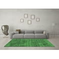 thumbnail image 3 of Ahgly Company Indoor Round Abstract Green Modern Area Rugs, 3' Round, 3 of 4
