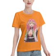 thumbnail image 2 of T-Shirt Basique à Manches Courtes pour Femmes Demon Slayer Lame Temple Ganlu Mili, 2 of 6
