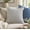 Blue, variant on Fennco Styles Black Striped Fringe Cotton Blend Textured Throw Pillow with Insert 18" x 18"