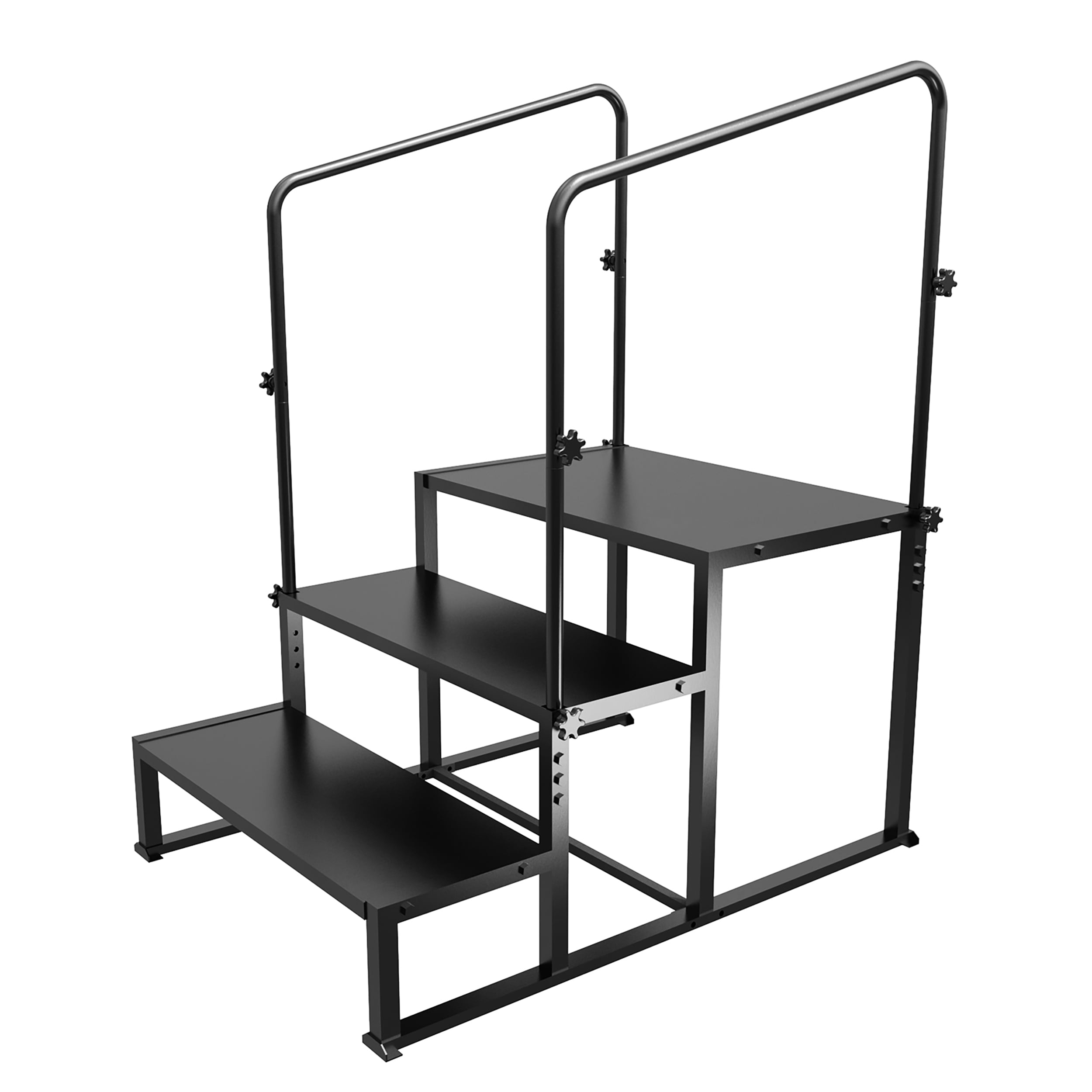 VIVISPECIAL Outdoor RV Step Universal 2Step、3Step Stair with Hand Rail for RVs Travel Trailers