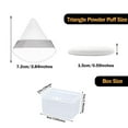 thumbnail image 4 of 6 Pieces Powder Puff Face Triangle Makeup Puff, Velour Soft Washable Cosmetic Foundation Puffs with Storage Box for Loose Powder Mineral Powder Body Powder Makeup Tool (White), 4 of 5
