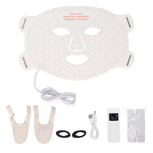 Cubierta facial de belleza LED,Cubierta facial de belleza LED Colores de la máquina facial de luz de belleza Dispositivo facial LED Diseño exquisito