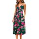 thumbnail image 2 of Moda para mujer Sexy cuello en V sin mangas ahueca hacia fuera impreso estampado Mid Claf vestidos Fridja  hjkh6404, 2 of 5