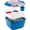 52oz Navy Blue, variant on Greentainer Lunch Box Lightweight Bento Box with 1 Fork, Salad Container with Dressing Container, 3 Compartments Salad Box-to-Go for School, Work, Picnic, Travel, Camping-Grey