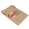 thumbnail image 5 of Simplify Holiday Large Jute Gift Sack with Drawstring Closure, 1 Piece Assorted, 5 of 8