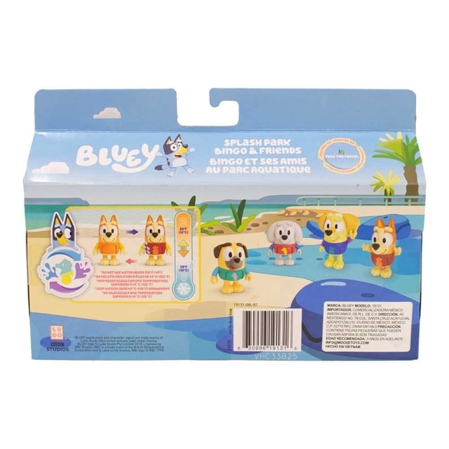 Figuras de Acción Bluey Bingo & Friends 4.1 Pulgadas 4 Piezas