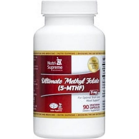 Nutri-Supreme Research Kosher Ultimate Methyl Folate (5-MTHF) 5 Mg - 90 Vegetarian Capsules